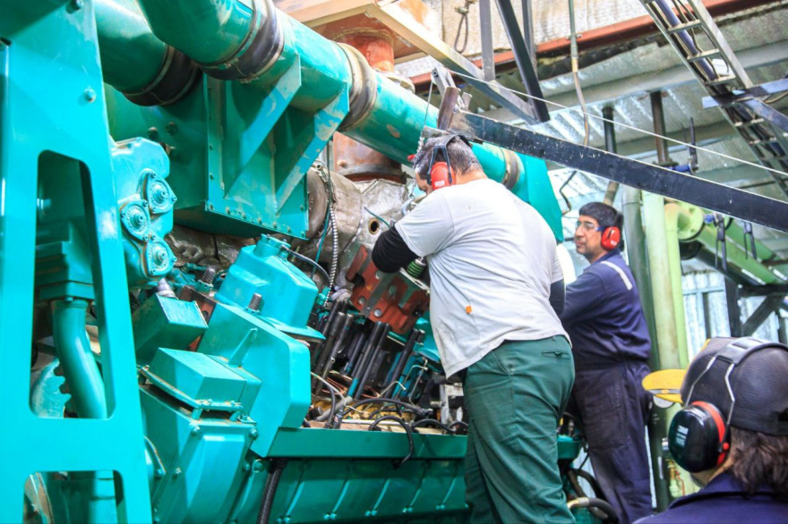 Finalizaron antes de lo previsto los trabajos en el generador de la usina de Tolhuin
