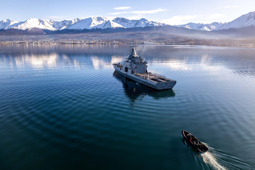 El patrullero oceánico ARA “Contraalmirante Cordero” arribó a Ushuaia