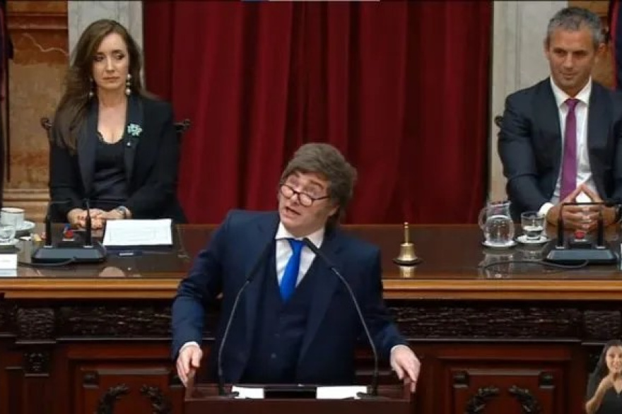 Un Milei desencajado y confrontativo dejó inauguradas las sesiones ordinarias del Congreso