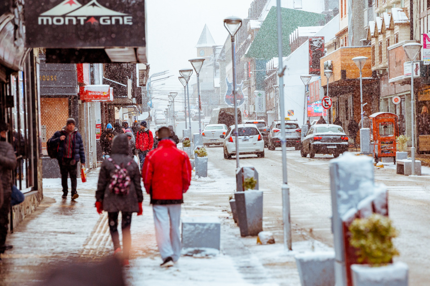 Semana con sabor a invierno en Tierra del Fuego: nieve, viento y temperaturas bajo cero