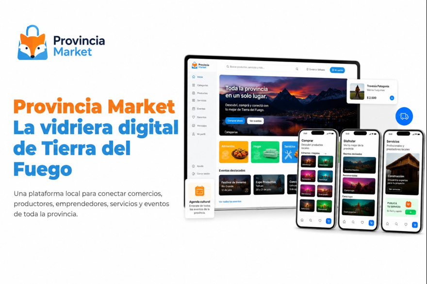 ‘Provincia Market’, la plataforma creada por jóvenes fueguinos para conectar servicios y comercios