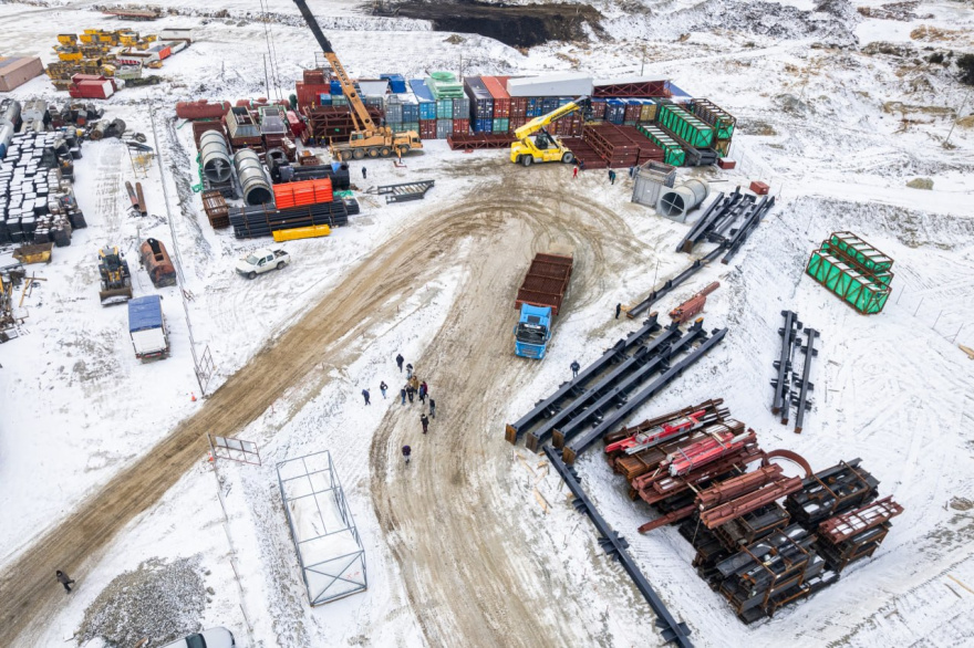 “Es una inversión real y concreta”: Melella recorrió la obra de la nueva usina de Ushuaia