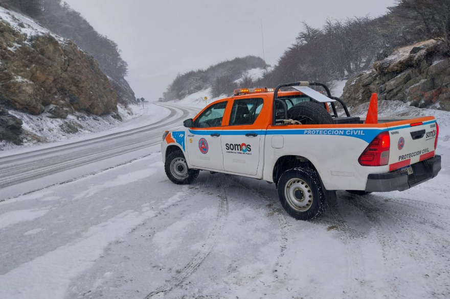 Alerta amarilla por nevadas en el sur de Tierra del Fuego: prevén hasta 15 centímetros de acumulación