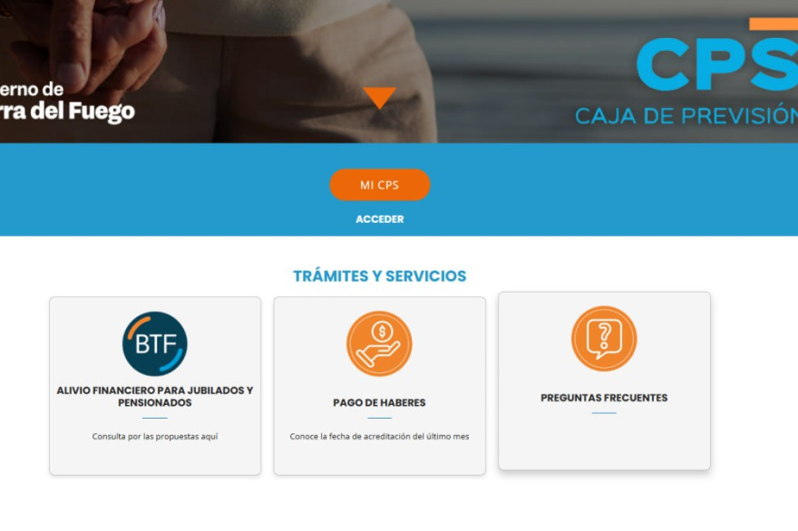 La web de la Caja de Previsión Social sumó un acceso directo al programa de alivio financiero del BTF