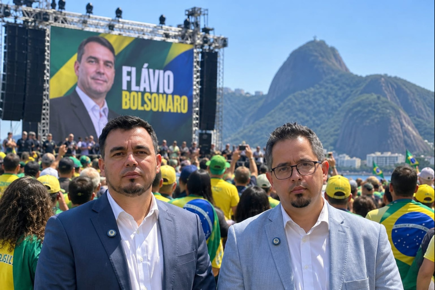Pauli y Rodríguez viajaron a Brasil para apoyar a Flávio Bolsonaro, que tras la derrota con Lula se fugó del país